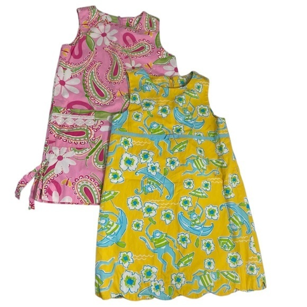 Lilly Pulitzer Pink and Yellow Kids Casual Dresses